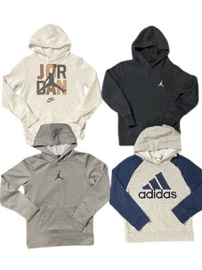 Bundle of FOUR Boy’s Hoodies - 3 Jordan Hoodies & 1 Adidas Hoodie